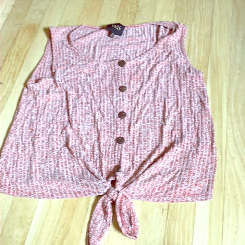 Button up tank cropped